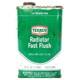 1pt Texaco Radiator Fast Flush can, full NO SHIP