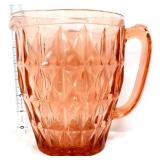 Vntg pink depression windsor pitcher