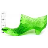 Smith green daisy & button shoe