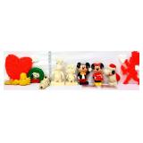 Mixed estate lot, inc cartoon character figures