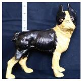 Cast iron 9in dog bank