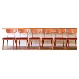 6 MCM Haywood Wakefield dining chairs see pics