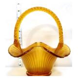 Fenton amber panel optic basket