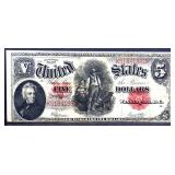 1907 wood chopper $5 note