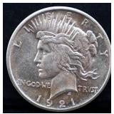 1921 peace dollar