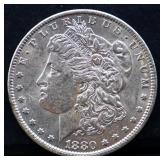 1880O Morgan silver dollar