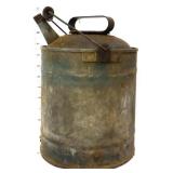 Vntg metal gas can w/ bale handle
