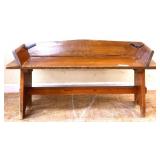 Primitive wagon seat bench