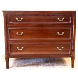 Vintage mahogany 3 drawer dresser