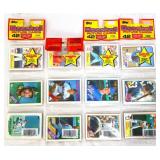 Lot of 4 sleeves of baseball cards