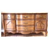 Vintage French 5 drawer 2 door buffet