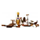 Mixed estate lot, inc gold bowling pin