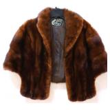 Vintage brown Callbeck Lawless fur stole