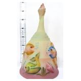 Fenton burmese Atlantis fish bell