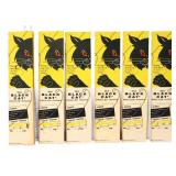 Lot 6 Black Cat snelled fishing hooks in boxes