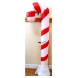 Vntg 39in candy cane blow mold see pics NO SHIP