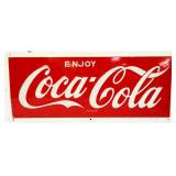 Vntg metal 24x10 Enjoy Coca Cola sign