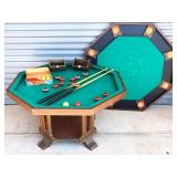 Vintage octagon game table see photos