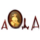 4 piece estate lot, inc oval portrait