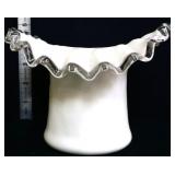 Fenton silvercrest 5in hat vase