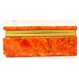 Red/orange hinged dresser box
