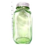 Vntg green depression kitchen canister jar