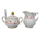 Vntg German Lady Claire cream & sugar set