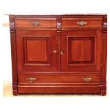 Victorian marble top buffet see pics