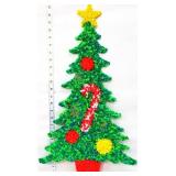 Vntg plastic popcorn 23in Christmas tree