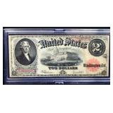 1917 horse blanket $2 note