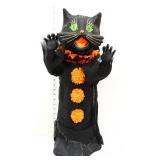 Vntg 26in paper mache Scaredy Cat Ghoul figure