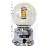 Vtg Ford Gum glass dome 1 cent gum machine no key