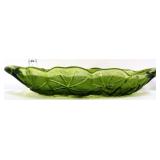 Vntg avocado green lily pons oval pickle dish