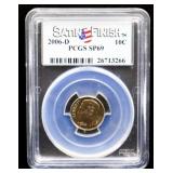 Graded SP69 2006D dime