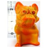 Westmoreland orange/yellow slag French bulldog