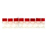 Lot of 8 kings crown stemware