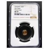 Graded MS70 Jolly Roger Undated gold coin