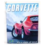 Metal Corvette sign
