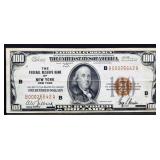 1929 Federal Reserve Of NY $100 note