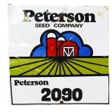 Vntg metal 18x18 Peterson Seed Company sign