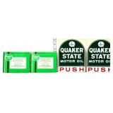 4 piece vntg Quaker State adv lot