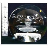 Caithness starwatch 3in art glass paperweight