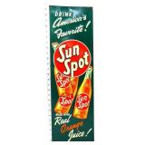 Vntg metal 8x25.5 Sun Spot adv sign