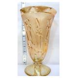 Marigold carnival iris & herringbone 10in vase