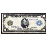 1913 $5 Federal Reserve note