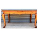 Country French draw leaf dining table