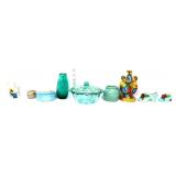 Mixed estate colorful item lot, inc vases