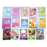 Lot of 15 assorted Pokemon cards, unverified as is