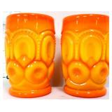 Pair Weishar bittersweet moon & stars child glass