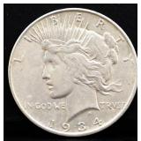 1934D peace dollar